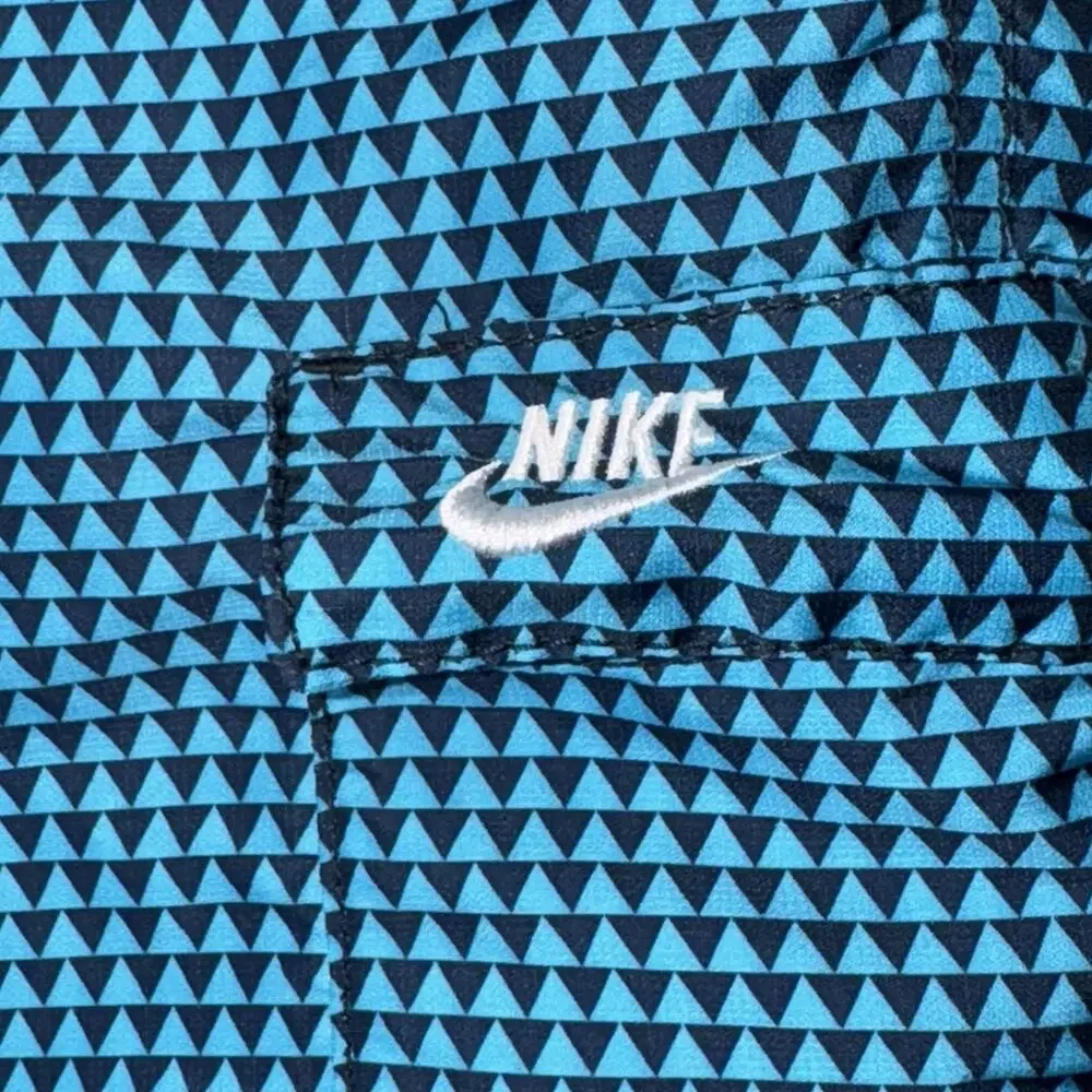 Nike Sportswear 376790-405 Utility Shorts L Teal‎ Geo Belted Sustainable Hybrid